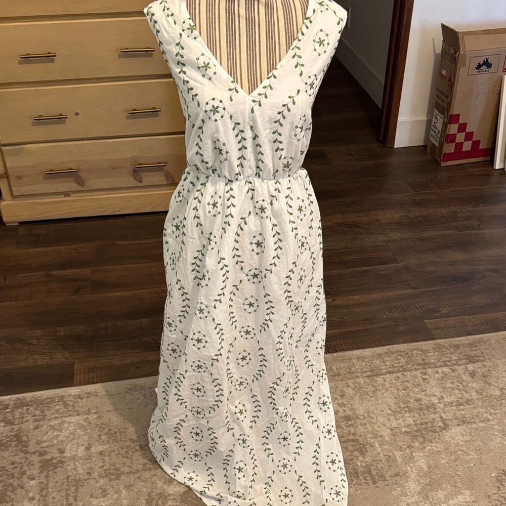 a new day White and Green Patterned Maxi Dress